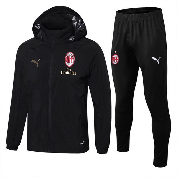 Rompevientos AC Milan Conjunto Completo 2018/19 Negro